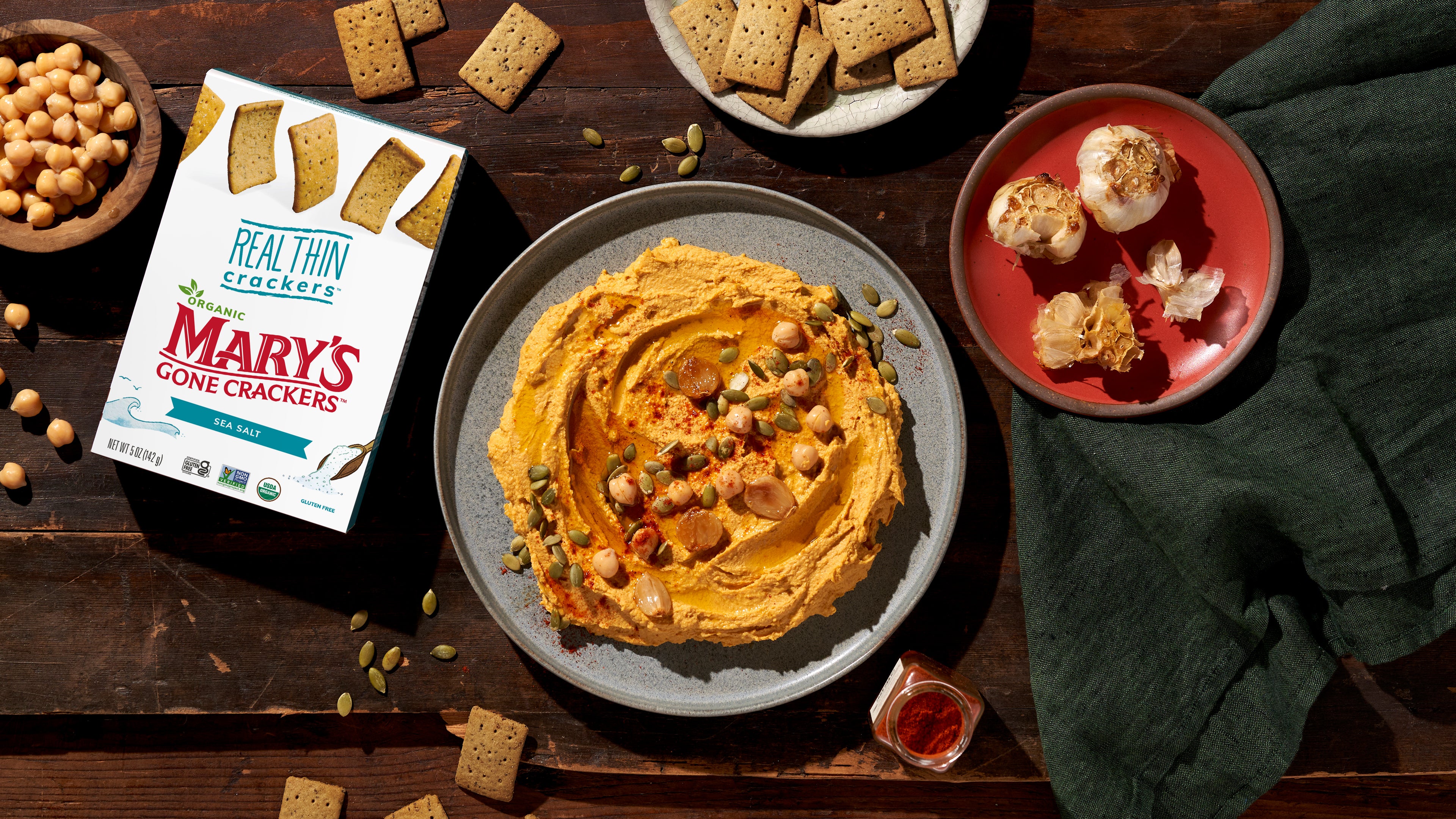 Hummus de potiron – Mary's Gone Crackers
