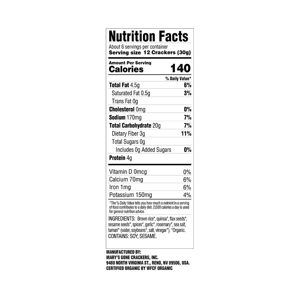 Nutrition Facts